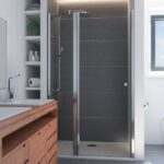 Lana 6 Drehtür mit Festteil für Nische, Anschlag links