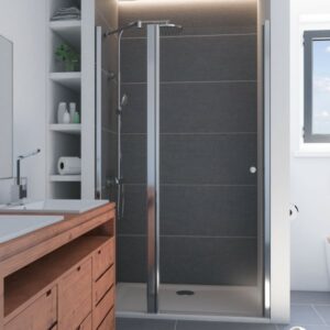 Lana 6 Drehtür mit Festteil für Nische, Anschlag links