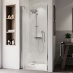 Marvie Design Drehfalttür für Nische, Anschlag links