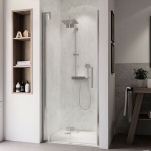 Marvie Design Drehfalttür für Nische, Anschlag links