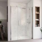 Marvie Design Drehtür mit Nebenteil für Nische, Anschlag rechts