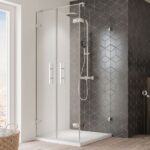 Vanta Pendeltür mit Seitenwand rechts, rahmenlos