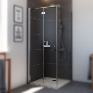 Lana Komfort Drehfalttür für Seitenwand und Badewannenseitenwand, Anschlag links