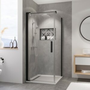 Marvie Design Drehtür für Seitenwand, Anschlag links