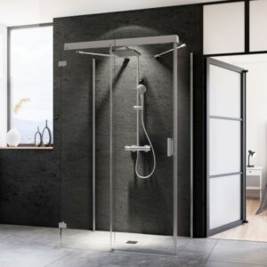 Norma U-Kabine Schiebetür mit 2 Seitenwänden Anschlag links