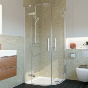 Vanta Runddusche Drehtür 4-teilig, Radius 550