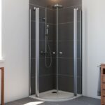 Lana 6 Runddusche Drehtür mit Festteilen, Radius 500