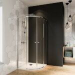 Mara 6 Runddusche Schiebetür 4-teilig, Radius 550