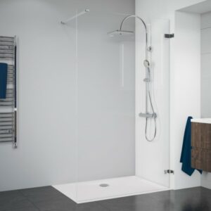 Norma Duschwand alleinstehend, rahmenlos Wandwinkel außen