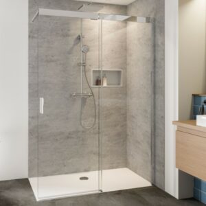 Norma Soft & Silent Schiebetür Walk-In, Anschlag rechts