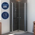 Marvie 72 Lana 6 Runddusche Drehtür 4-teilig, Radius 550