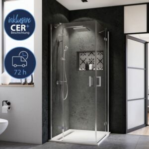 Marvie 72 Panorama Eckeinstieg Drehtür 4-teilig